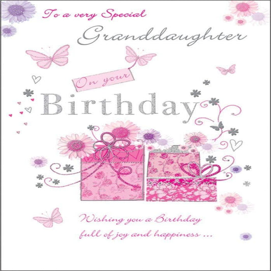 Piccadilly Greetings Birthday Card for Granddaughter   -    9 x 6 inches