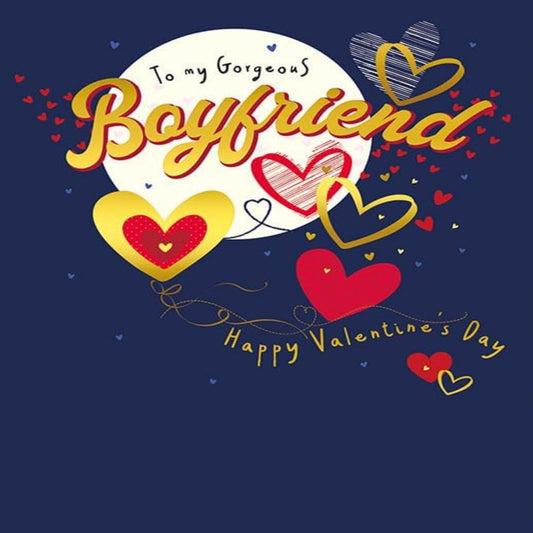 Piccadilly Greetings Boyfriend Valentine's Day Card – Romantic Greeting Card  -  8 x 6 inches
