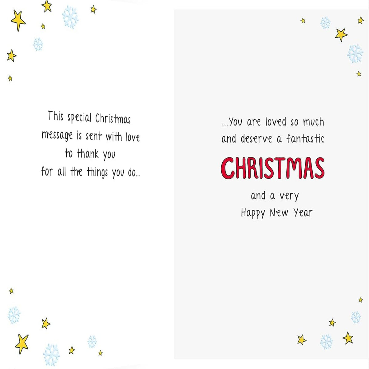 Piccadilly Greetings Character Christmas Card for Son  -  9 x 6 inches