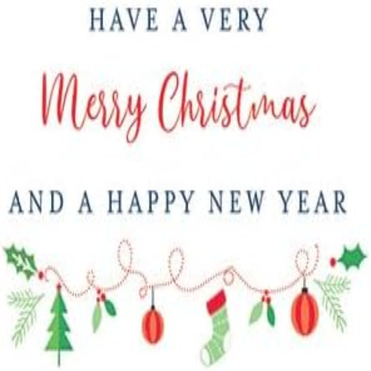 Piccadilly Greetings Christmas Card From Both of Us  –   Modern Tree Design  -  8 x 6 inches