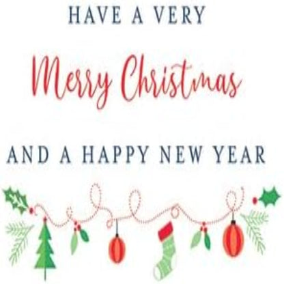 Piccadilly Greetings Christmas Card From Both of Us  –   Modern Tree Design  -  8 x 6 inches