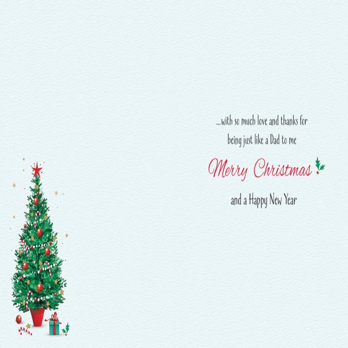 Piccadilly Greetings Christmas Card for Someone Like a Dad    -  Santa Design   -    8   x   6   inches