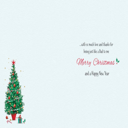 Piccadilly Greetings Christmas Card for Someone Like a Dad    -  Santa Design   -    8   x   6   inches