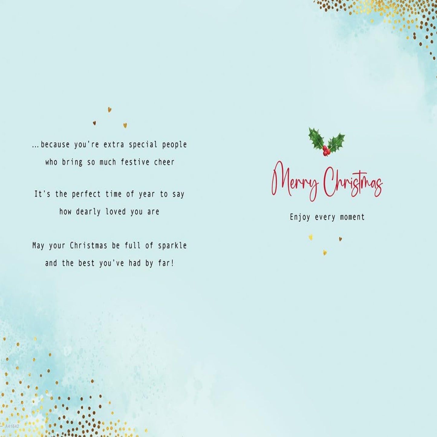 Piccadilly Greetings Christmas Card for Sister & Brother-in-Law  -  9 x 6 Inches