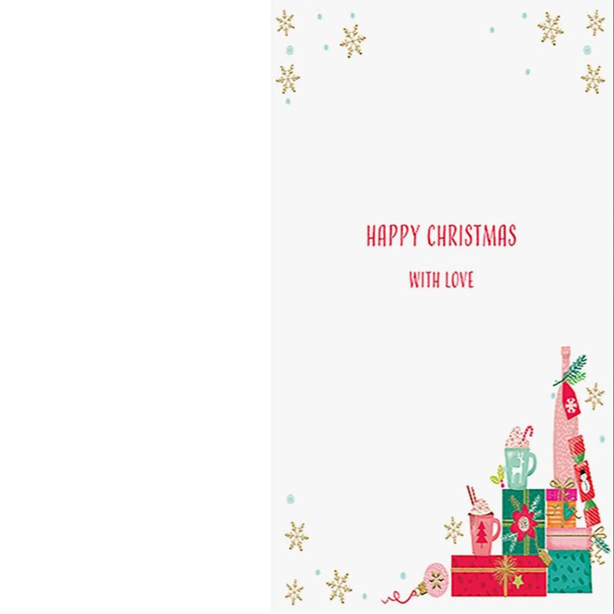 Piccadilly Greetings Christmas Card to Both of You   -   8  x  6  inches