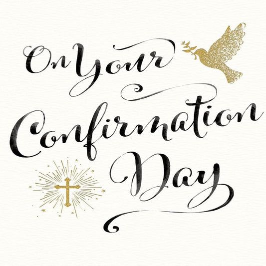 Piccadilly Greetings Confirmation Day Card   -    8  x  6  inches