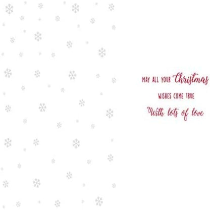 Piccadilly Greetings Cute Photo Christmas Card for Granddaughter  –   7 x 5 inches