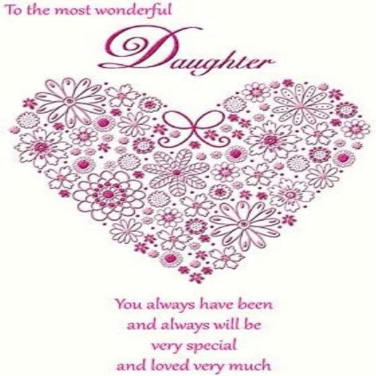 Piccadilly Greetings Daughter Birthday Card | Contemporary   -   9  x  6 inches