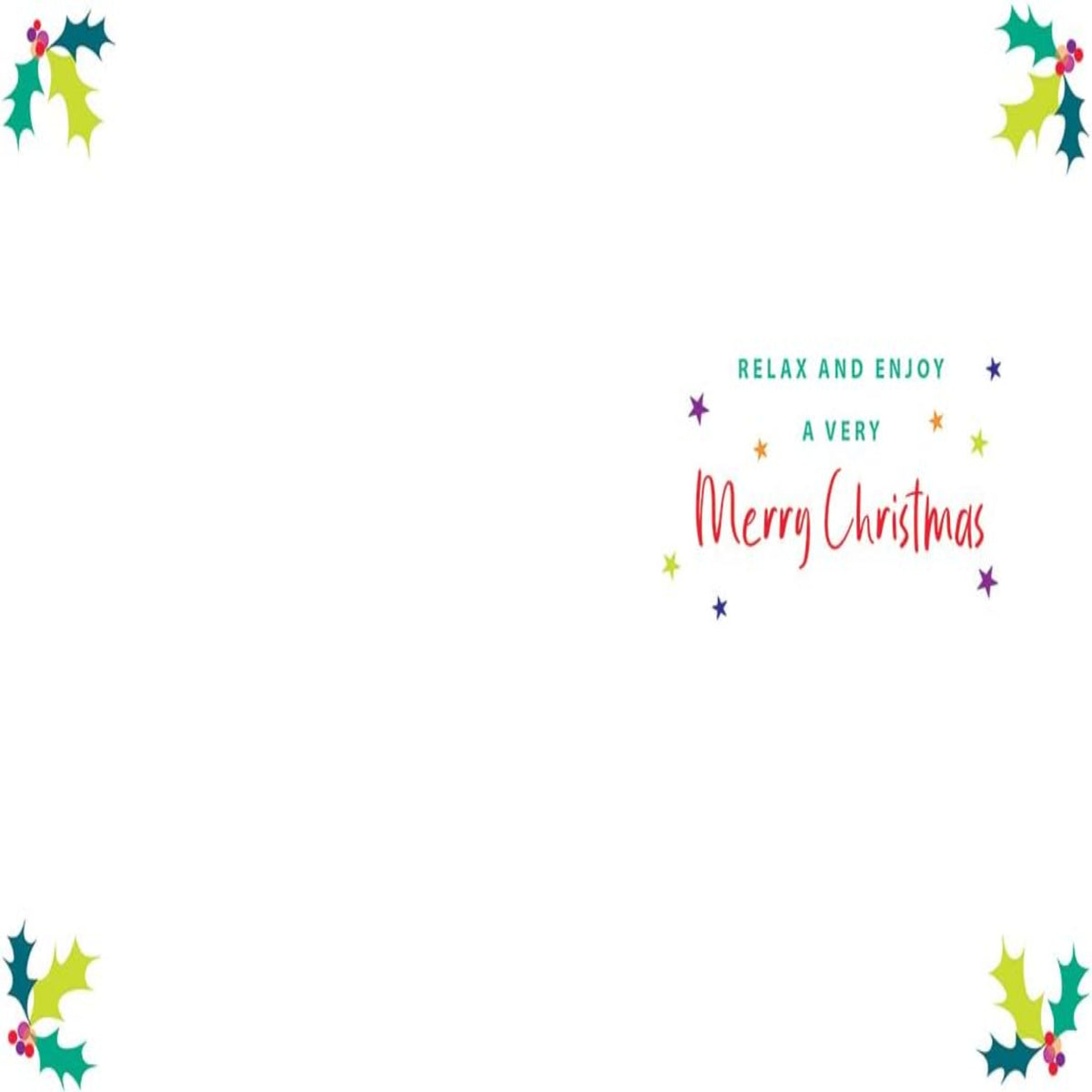 Piccadilly Greetings Daughter and Partner Christmas Card – Baubles Design  -  8 x 6  inches