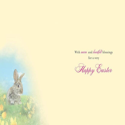 Piccadilly Greetings  Easter Card for Niece  -  Blue  -  8 x 6 inches