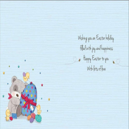 Piccadilly Greetings Godson Easter Card  –  Traditional Design   -   8 x 6 inches