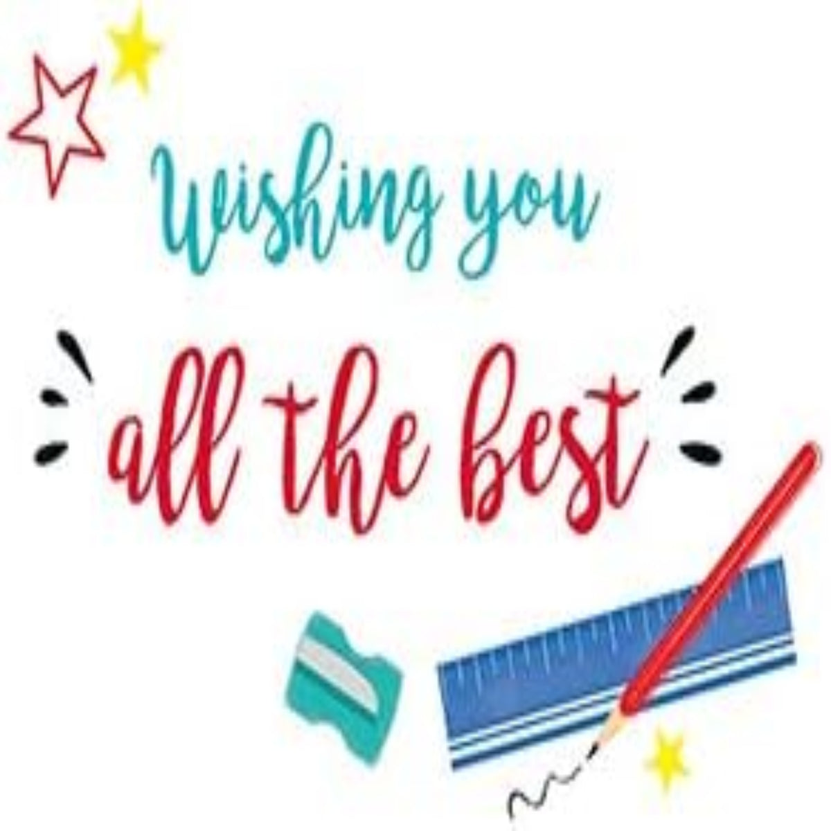 Piccadilly Greetings Good Luck Exam Card   -   8   x  6  inches