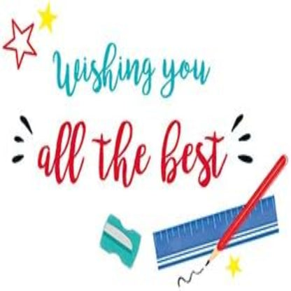 Piccadilly Greetings Good Luck Exam Card   -   8   x  6  inches