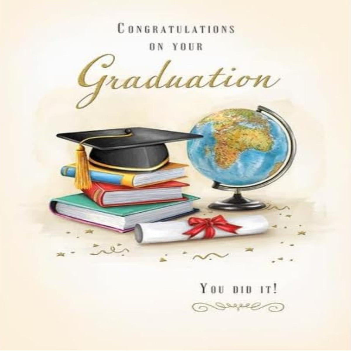 Piccadilly Greetings Graduation Congratulations Card   -    8  x  6 inches