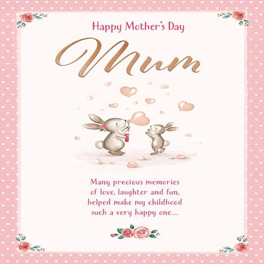 Piccadilly Greetings Happy Mother's Day Mum Card    -    9  x  6 inches
