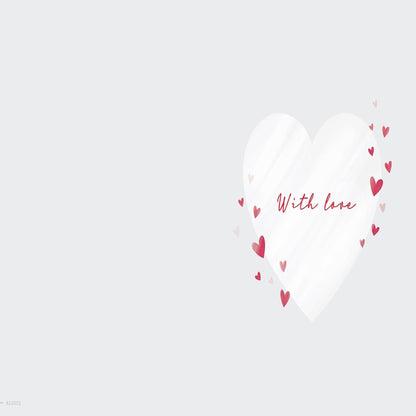 Piccadilly Greetings Happy Valentine’s Day Card with Heart Design   –   8  x  6  inches
