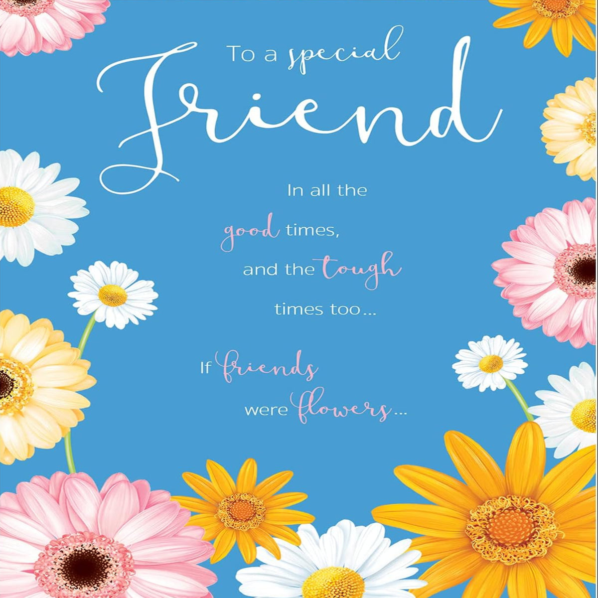 Piccadilly Greetings Luxury Birthday Card for Special Friend | Contemporary Koko Designs Card    -    8 x 6 inches