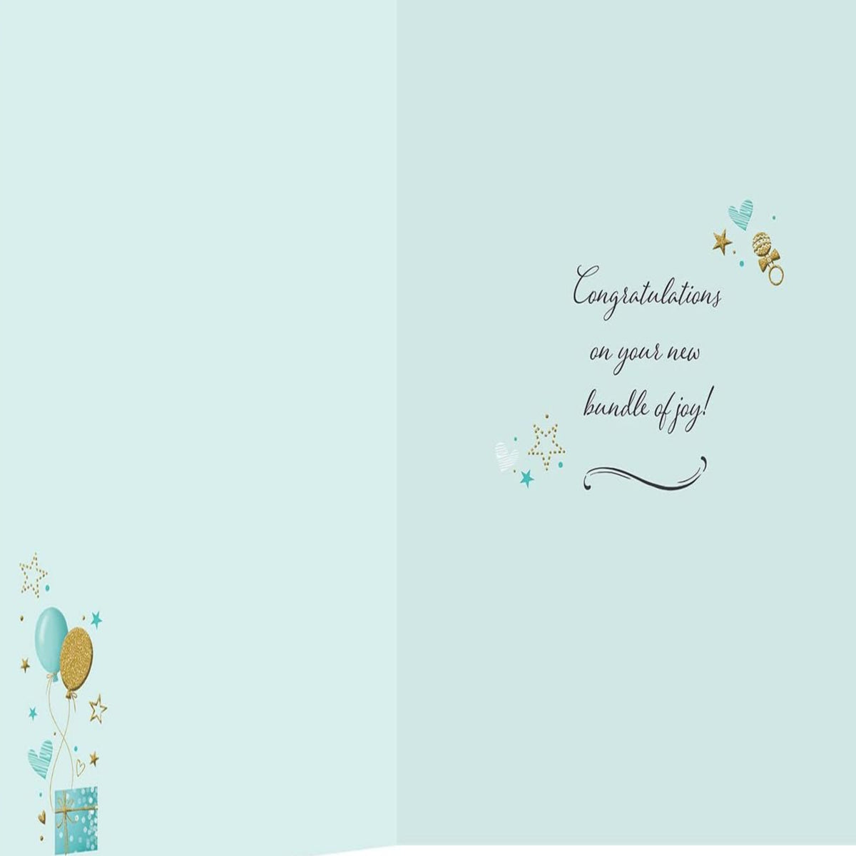 Piccadilly Greetings Modern Baby Boy Card   -   8   x   6 inches