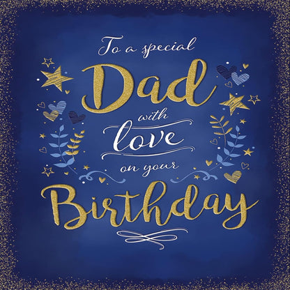Piccadilly Greetings Modern Birthday Card for Dad   -   8  x  6 inches