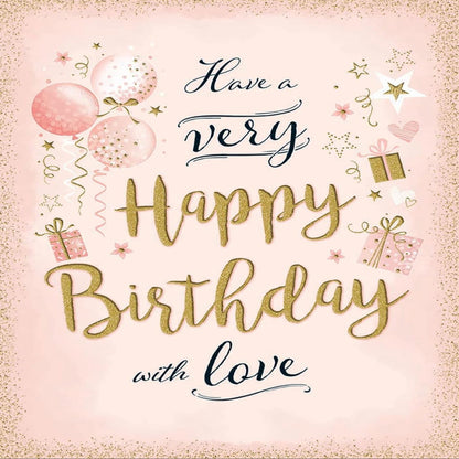 Piccadilly Greetings Modern Female Birthday Card   -   8 x 6 inches
