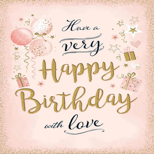 Piccadilly Greetings Modern Female Birthday Card   -   8 x 6 inches