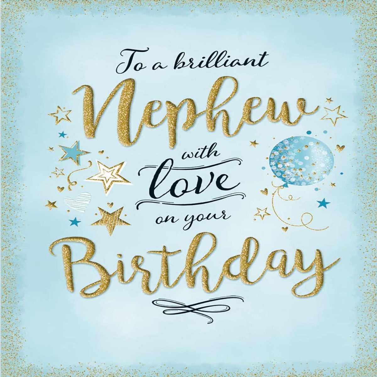 Piccadilly Greetings Modern Nephew Birthday Card   -    8   x   6 inches
