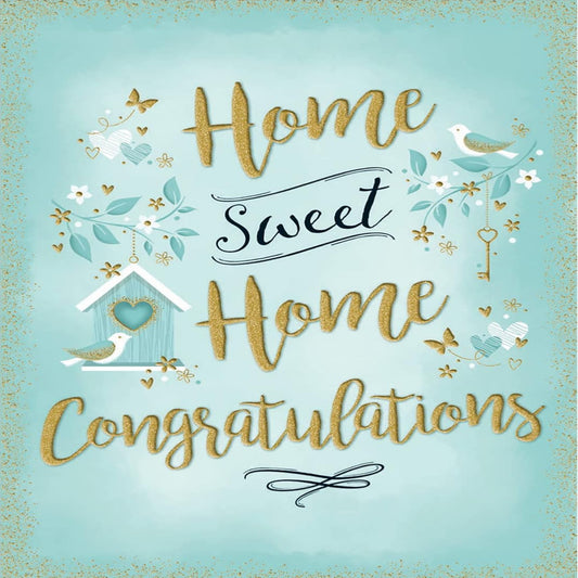 Piccadilly Greetings   -   Modern New Home Card   –  Housewarming Greeting Card   -   8  x  6 inches