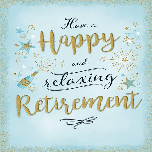 Piccadilly Greetings Modern Retirement Card    -    8   x   6 inches