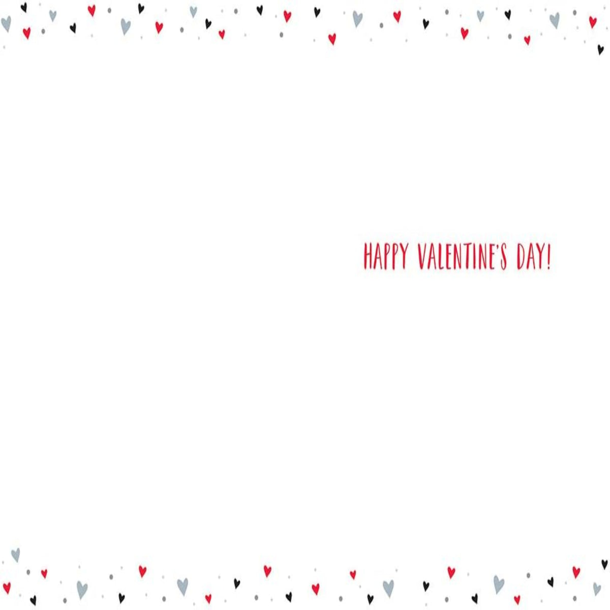 Piccadilly Greetings Modern Valentine’s Card  -  8 x 6 Inches