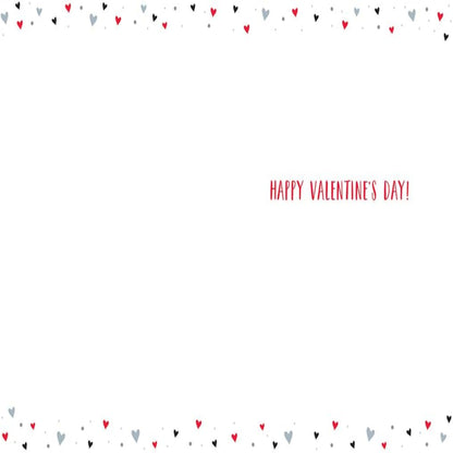 Piccadilly Greetings Modern Valentine’s Card  -  8 x 6 Inches
