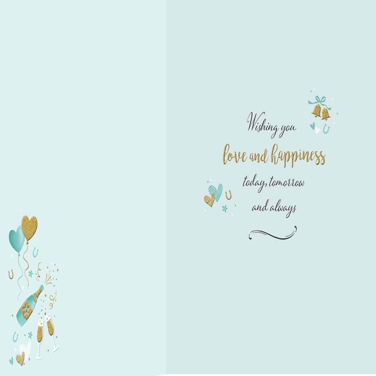 Piccadilly Greetings Modern Wedding Card | Elegant    -   8 x 6 inches
