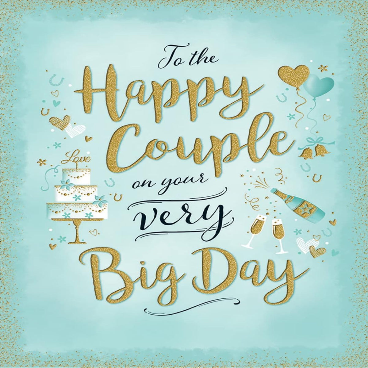 Piccadilly Greetings Modern Wedding Card | Elegant    -   8 x 6 inches