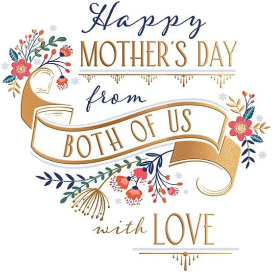 Piccadilly Greetings Mother's Day Card From Both of Us   -  9  x  6 inches
