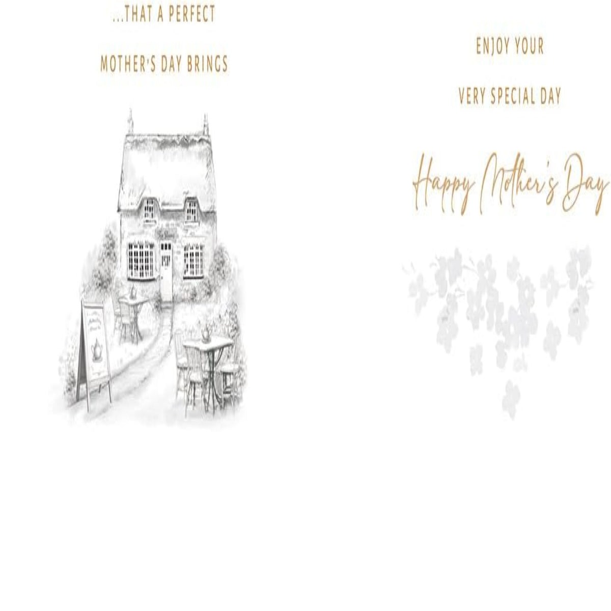 Piccadilly Greetings Mother's Day Card with Love | Cottage Design  -   9 x 6 inches