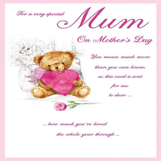 Piccadilly Greetings Mother’s Day Card for a Very Special Mum   -    10   x  7   inches