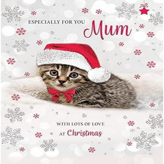 Piccadilly Greetings Mum Christmas Card   –    Photo Design    -   8  x   6 inches