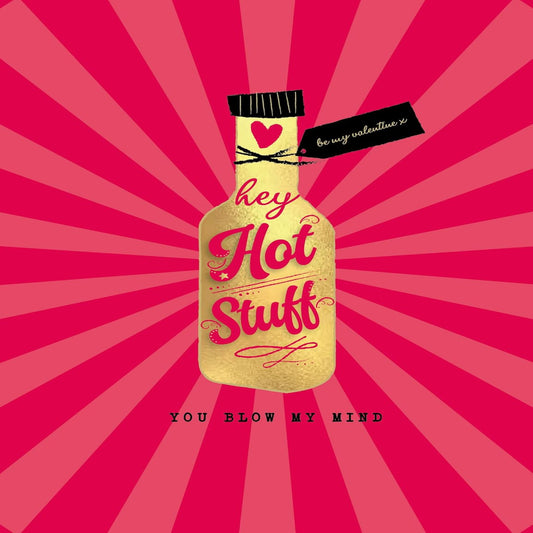 Piccadilly Greetings Naughty Valentine's Day Card | Sexy Hot Stuff Romantic Card    -   8 x 6 inches