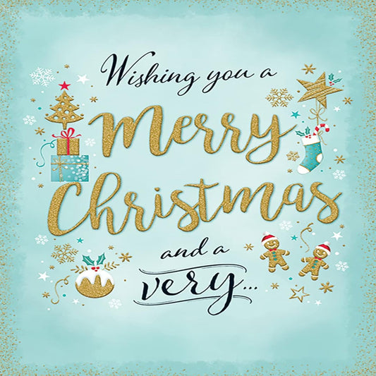 Piccadilly Greetings Open Christmas Card   –   8  x  6 inches