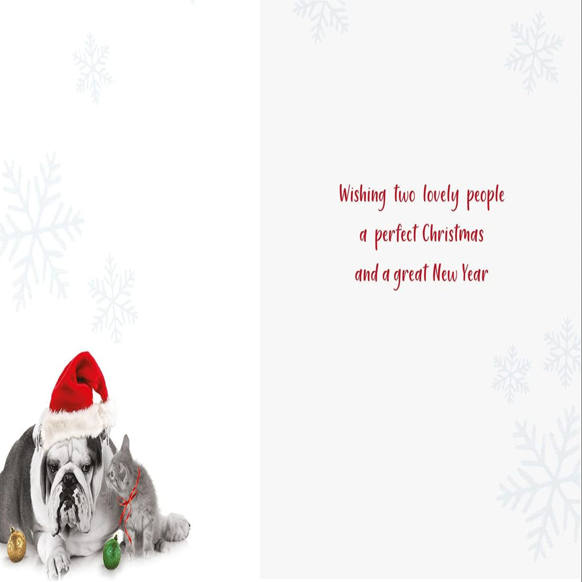 Piccadilly Greetings Photographic Christmas Card for Both of You  –   8 x 6 inches