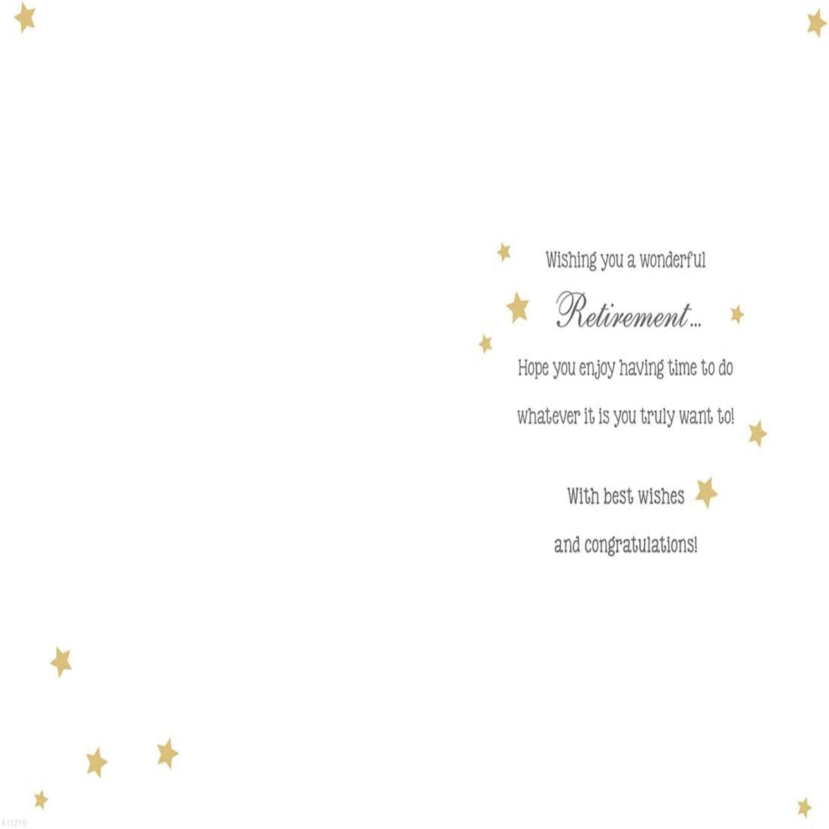 Piccadilly Greetings Retirement Congratulations Card   –   Modern Retirement Greeting Card   -   9 x 6 inches