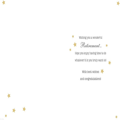 Piccadilly Greetings Retirement Congratulations Card   –   Modern Retirement Greeting Card   -   9 x 6 inches