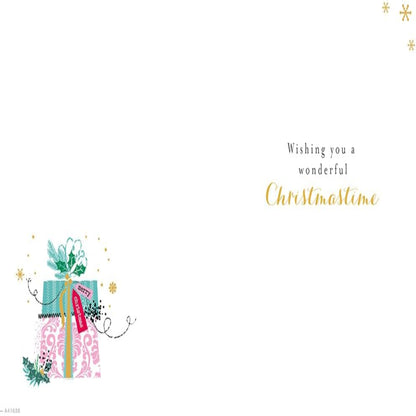 Piccadilly Greetings Special Sister Christmas Card   –   Gift Design    -    8   x   6  inches