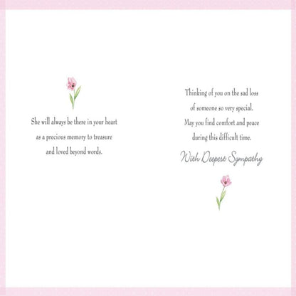 Piccadilly Greetings Sympathy Card for Mum  -  7 x 5 inches