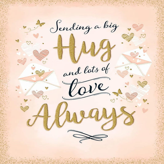 Piccadilly Greetings Thinking of You Card – Modern Design  -  8 x 6 inches