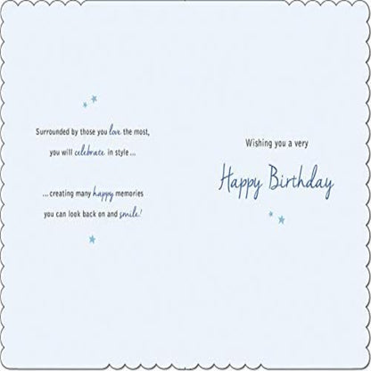 Piccadilly Greetings Traditional Birthday Card   -    7  x   5  inches
