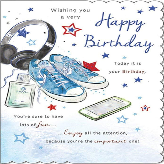 Piccadilly Greetings Traditional Birthday Card   -    7  x   5  inches