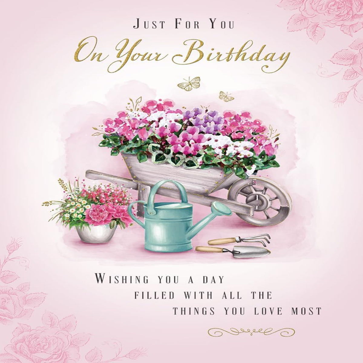 Piccadilly Greetings Traditional Gardening Birthday Card   -    8   x   6   inches