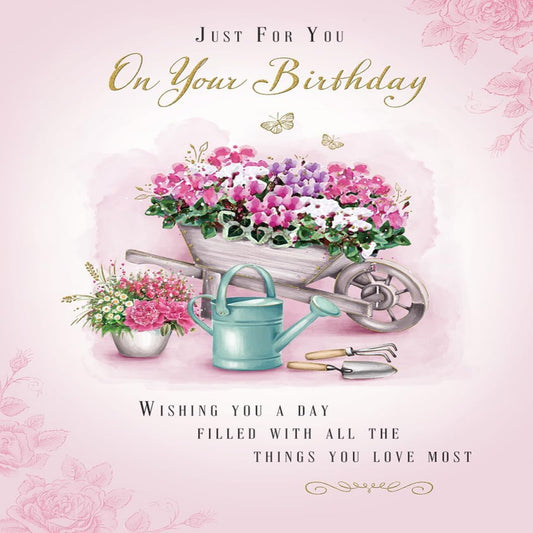 Piccadilly Greetings Traditional Gardening Birthday Card   -    8   x   6   inches