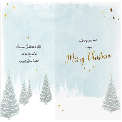 Piccadilly Greetings Traditional Son & Daughter-in-Law Christmas Card  -  8 x 6 inches