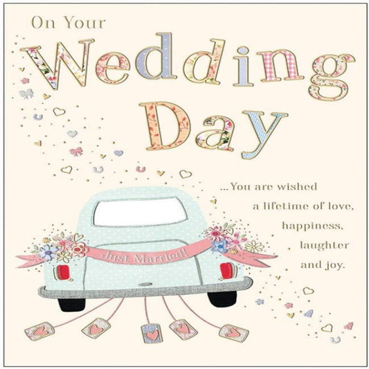 Piccadilly Greetings Traditional Wedding Card     -   9   x   6 inches